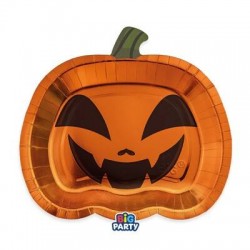 PIATTI IN CARTA 21x19cm PUMPKIN 6pz