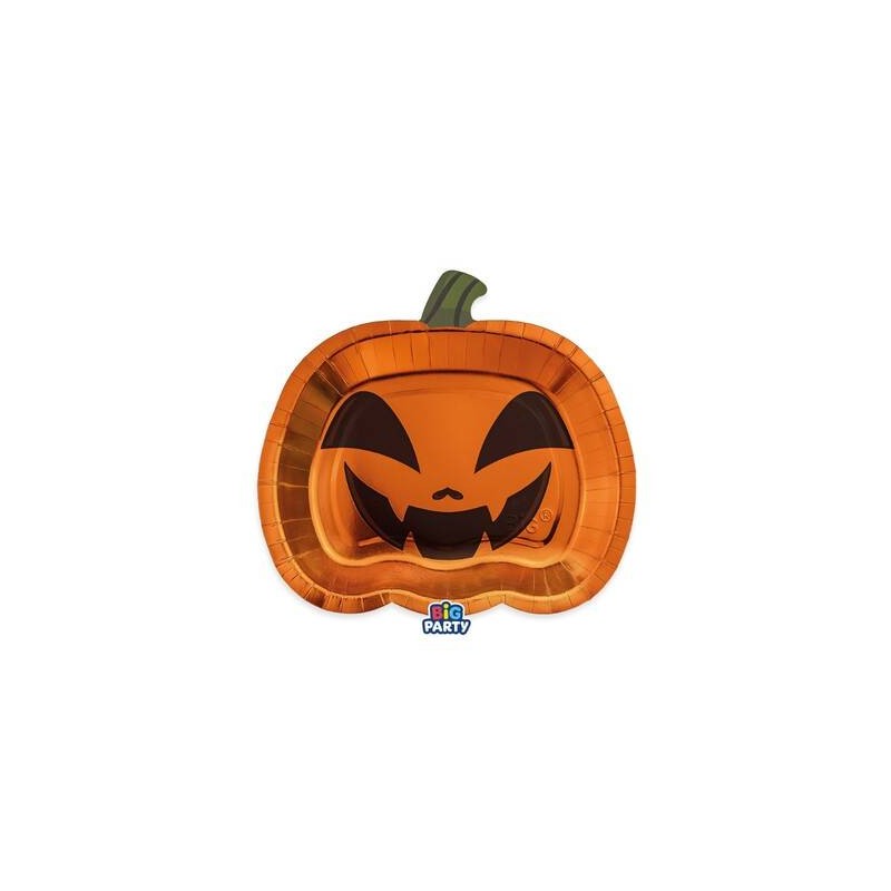 PIATTI IN CARTA 21x19cm PUMPKIN 6pz
