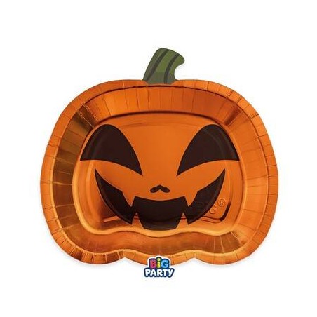 PIATTI IN CARTA 21x19cm PUMPKIN 6pz