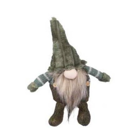 GNOMO IN TESSUTO H.20cm VERDE