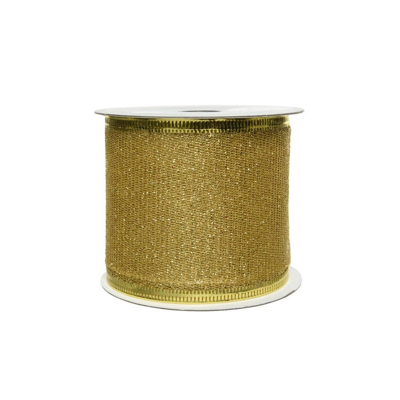 NASTRO GLITTERATO cm6,5x2,7mt ORO