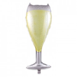 PALLONE MYLAR S/SHAPE CALICE FLUTES 43x99cm BIG