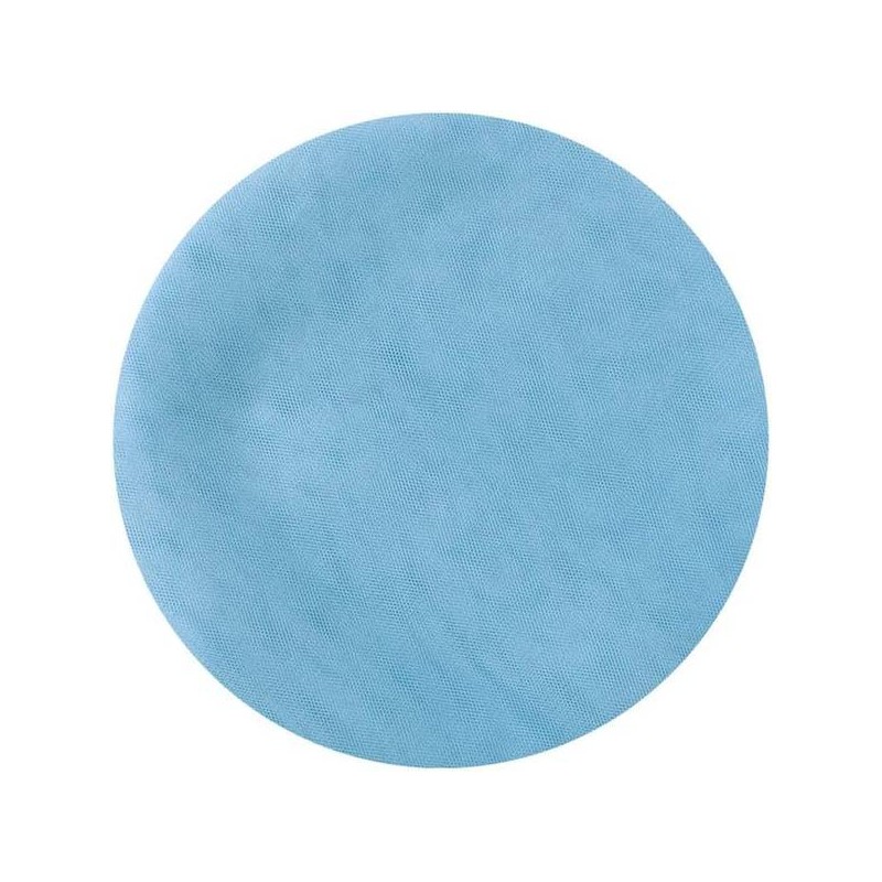 DISCHI TULLE FILE' ø23cm TONDI COLOR CELESTE 50pz