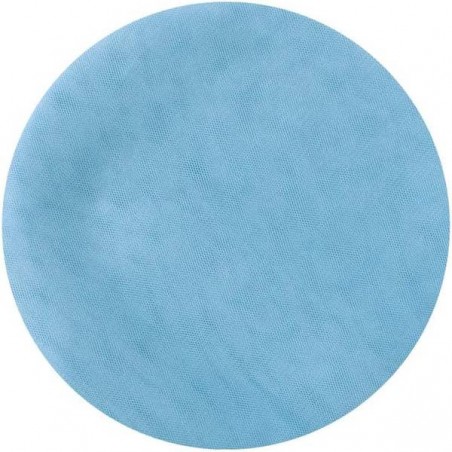 DISCHI TULLE FILE' ø23cm TONDI COLOR CELESTE 50pz