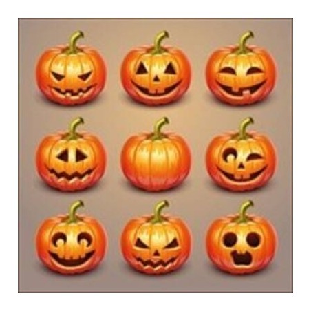 TOVAGLIOLI 33x33cm HALLOWEEN ZUCCHE 20pz