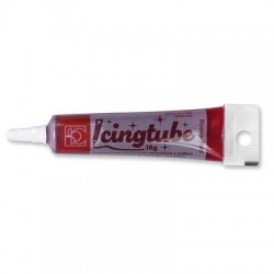 ICING TUBE PER DECORAZIONE E SCRITTE 18gr ROSSO GLITTER