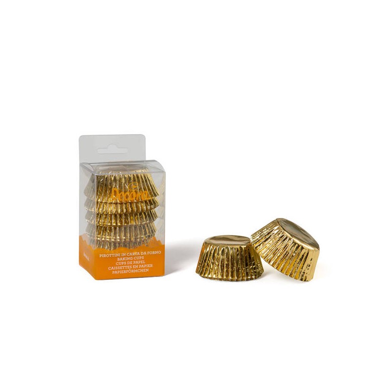 PIROTTINI MUFFIN ORO 50x32mm 60pz