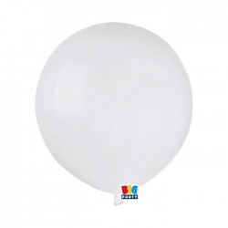 PALLONCINI LATTICE 19'' 48cm BIANCO 25pz