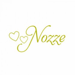 BIGLIETTINO BOMBONIERA NOZZE CUORI ORO 20pz