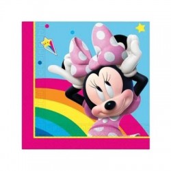 TOVAGLIOLI 33x33cm MINNIE ARCOLBALENO 20pz