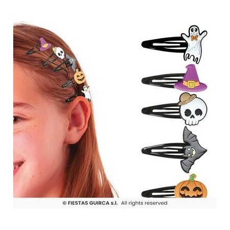 MOLLETTE CAPELLI HALLOWEEN 5pz