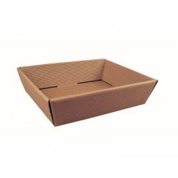 VASSOIO PICCOLO BASSO 25x20x6cm ONDA AVANA