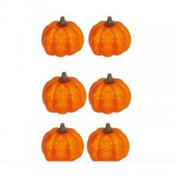 ZUCCHE ARANCIO 3,5cm LACCATE 6pz