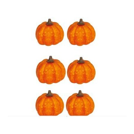 ZUCCHE ARANCIO 3,5cm LACCATE 6pz