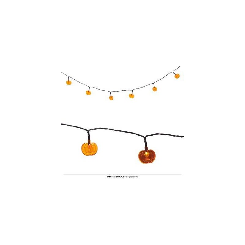 GHIRLANDA LED 10 ZUCCHE A PILE