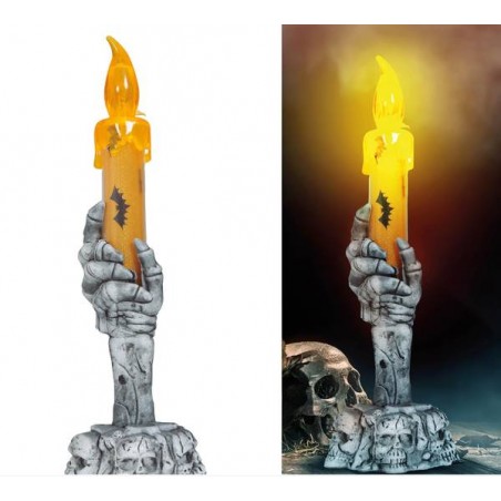 PORTACANDELA TESCHIO C/CANDELA LED 15cm