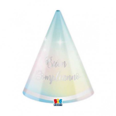 CAPPELLINI BUON COMPLEANNO SOFT RAINBOW 6pz