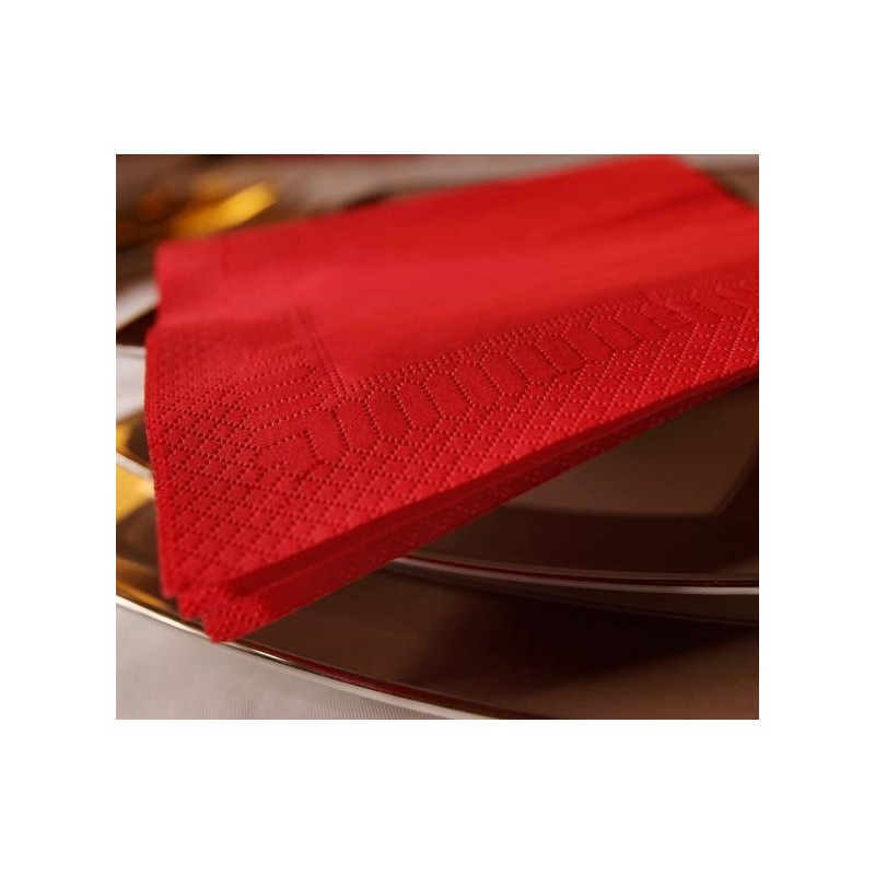 TOVAGLIOLI 40x40cm D.V. ROSSO 50pz FATO