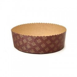 FORMA COTTURA PANETTONE BASSO 500gr ø170x55mm 60pz PB17055/LP