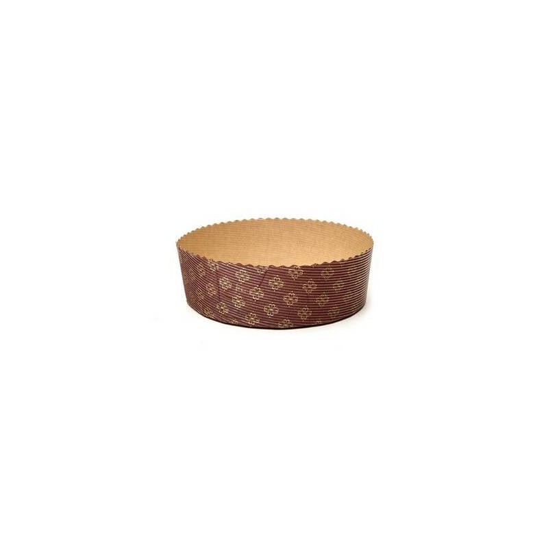 FORMA COTTURA PANETTONE BASSO 500gr ø170x55mm 60pz PB17055/LP