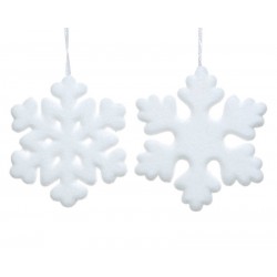 FIOCCO DI NEVE FOAM C/APPENDINO 20x20cm 2ass 1pz
