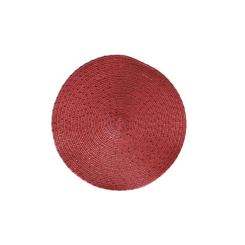 SOTTOPIATTO FILATO ROSSO PP ø30cm ROSSO