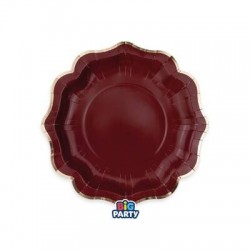 PIATTI DESSERT ø20cm HARMONY BORDEAUX GOLD 6pz