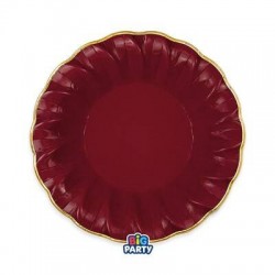 PIATTI FONDI ø24cm HARMONY BORDEAUX GOLD 6pz