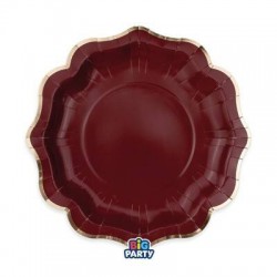 PIATTI PIANI ø25cm HARMONY BORDEAUX GOLD 6pz