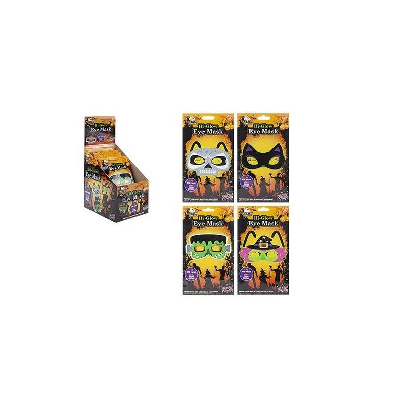 MASCHERINE HALLOWEEN GLOW LED ASS.TI 1pz