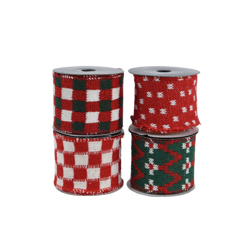 NASTRO RIBBON POLIESTERE 6x20mt 4COLORI ASS.TI