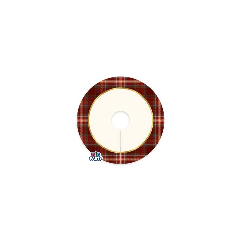 SEGNABICCHIERI 7x7cm TARTAN 6pz