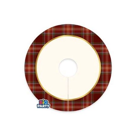 SEGNABICCHIERI 7x7cm TARTAN 6pz