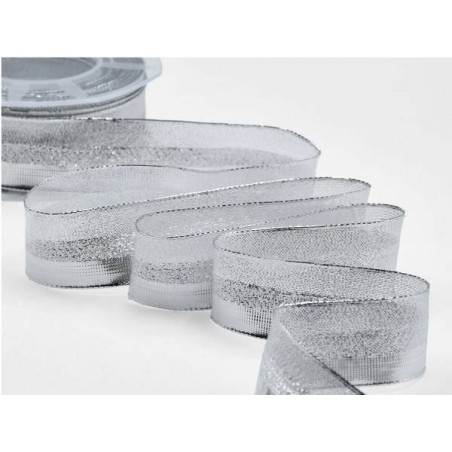NASTRO TESSUTO NETTUNO mm33x20mt COL.101 ARGENTO