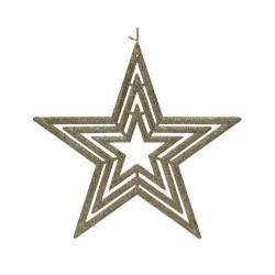 STELLA GLITTER CHAMPAGNE C/APPENDINO PVC ø37,5cm