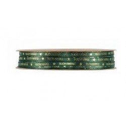 NASTRO BUON NATALE mm4x25mt GREEN