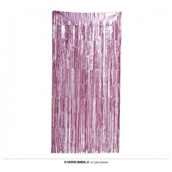 TENDA OPACA ROSA METAL 100x200cm