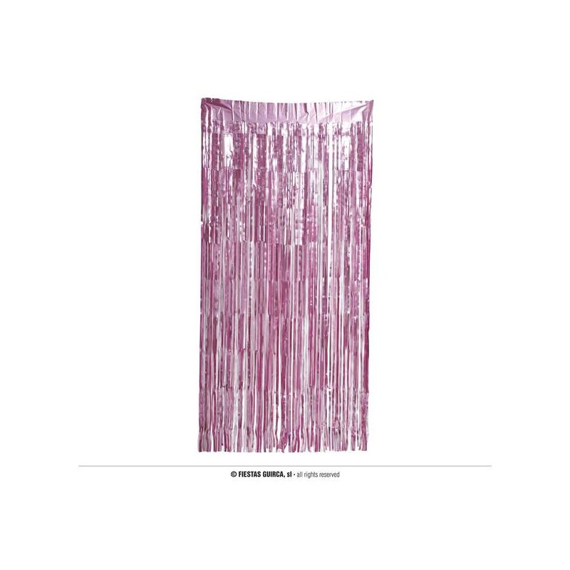 TENDA OPACA ROSA METAL 100x200cm