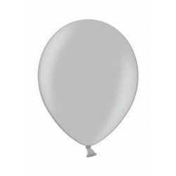 PALLONCINI LATTICE 5" 12cm ARGENTO METAL 100pz