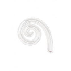 PALLONE MYLAR KURLY SPIRAL BIANCO MINISHAPE 14 35cm