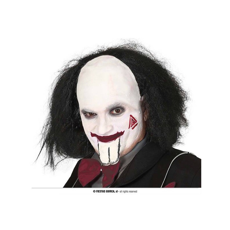 PARRUCCA CALVO CON CAPELLI NERI