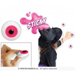 OCCHIO DI GOMMA 4COLORI ASS.TI 1pz