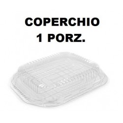 COPERCHIO TEGLIA READY 1 PORZIONI TRASPARENTE 5 PEZZI