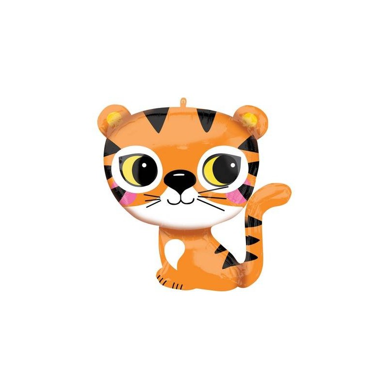 PALLONE MYLAR S/SHAPE TIGRE 65cm