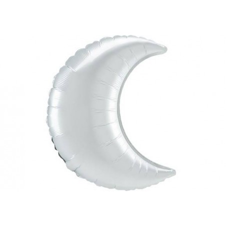 PALLONE MYLAR S/SHAPE MEZZALUNA ARGENTO SATIN 26 66cm