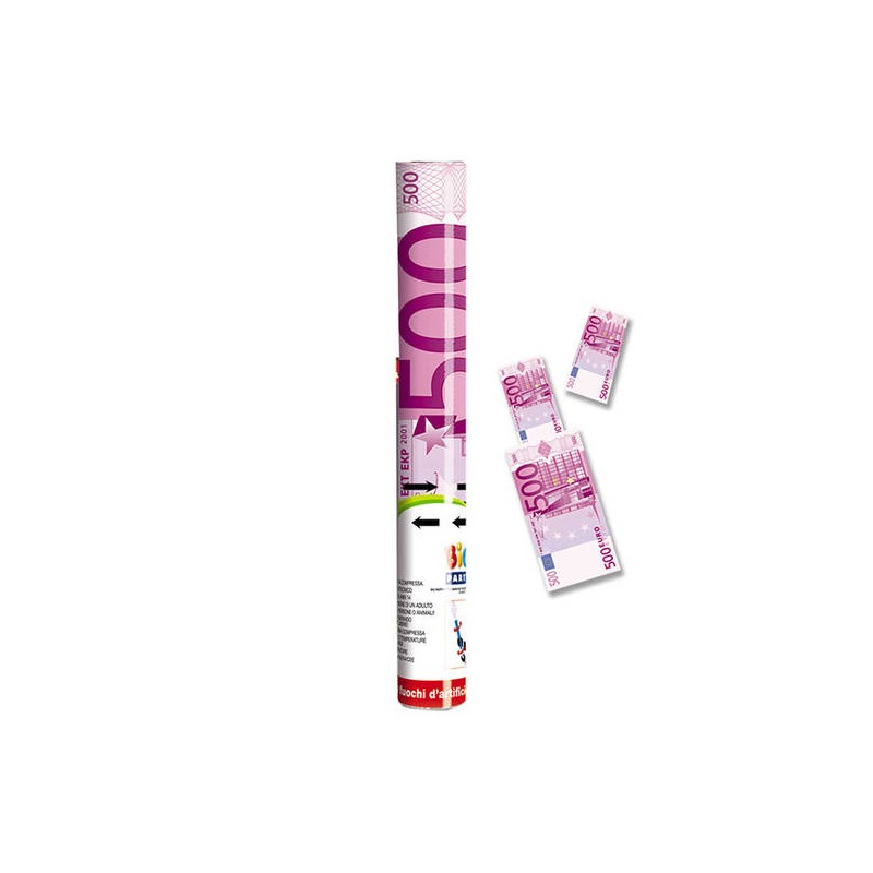 CANNONE SPARA CORIANDOLI EURO 30cm