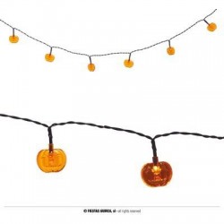 GHIRLANDA LED 10 ZUCCHE A PILE