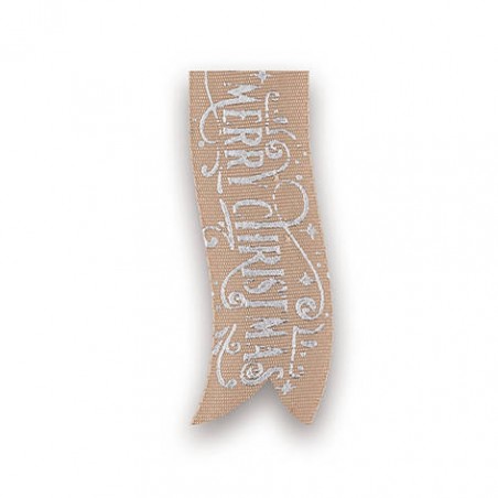 RONDELLA NASTRO TESSUTO MERRY CHRISTMAS 622 mm25x15mt 34-CIPRIA