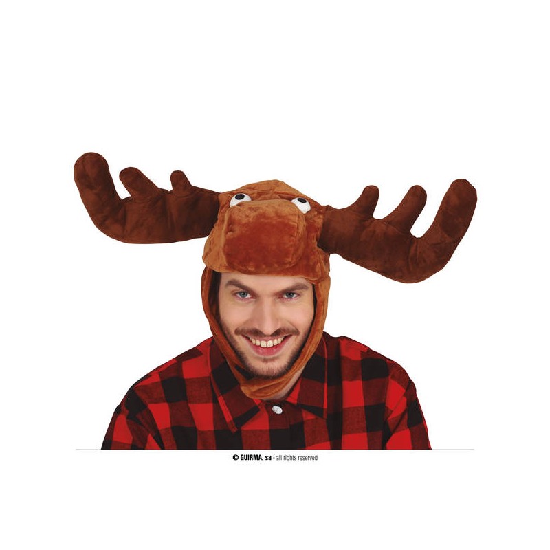 CAPPELLO MORBIDO CON CORNA DI CERVO