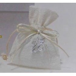 SACCHETTO ORO 25° ANNIVERSARIO 6pz